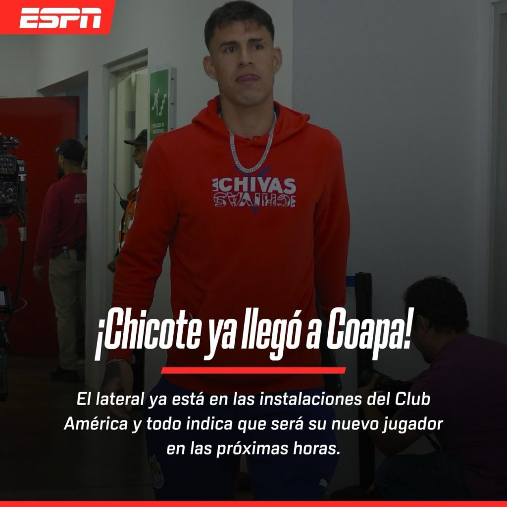 Chicote Calderón llegó a Coapa para convertirse en nuevo jugador del América