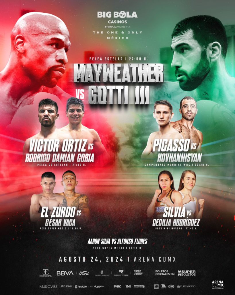 BOLETOS AL 2X1 PARA EL ENCUENTRO ENTRE MAYWEATHER Y GOTTI III EN LA ARENA CDMX