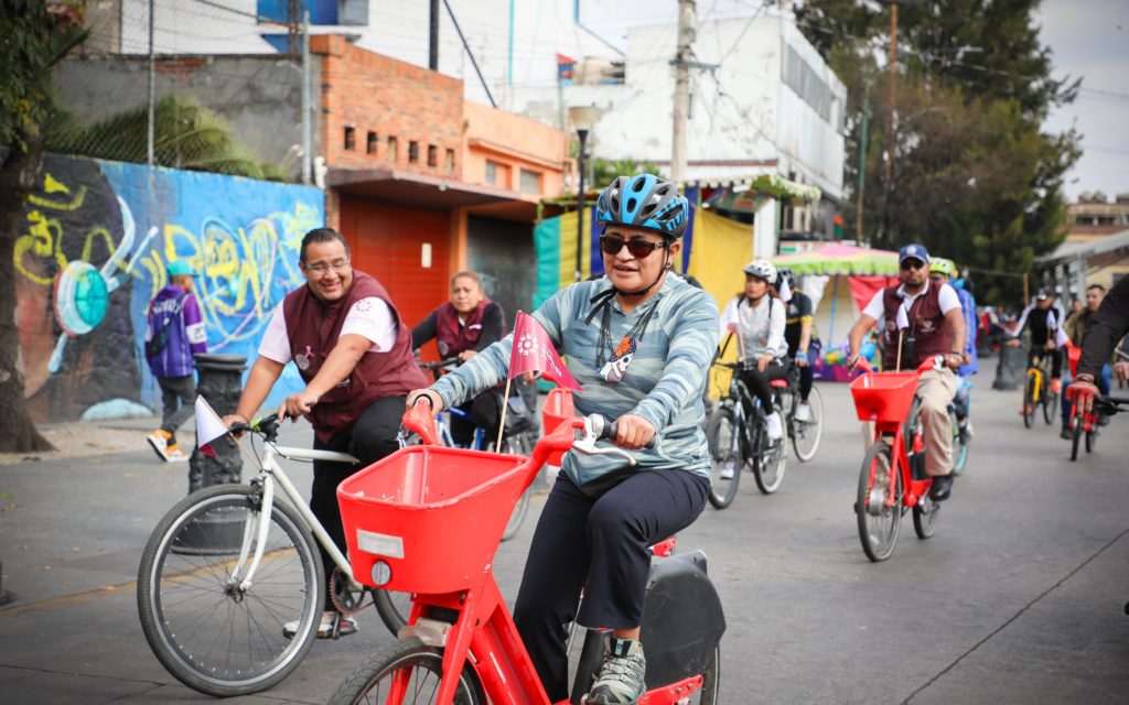 ENCABEZA ALCALDESA ALEIDA ALAVEZ RODADA “PEDALEANDO POR IZTAPALAPA”