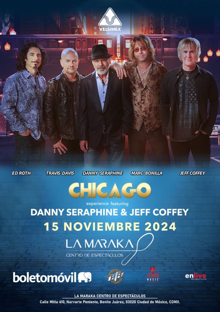 CHICAGO EXPERIENCE FEAT. DANNY SERAPHINE & JEFF COFFEY LLEGA A MÉXICO PARA PRESENTARSE EN LA MARAKA