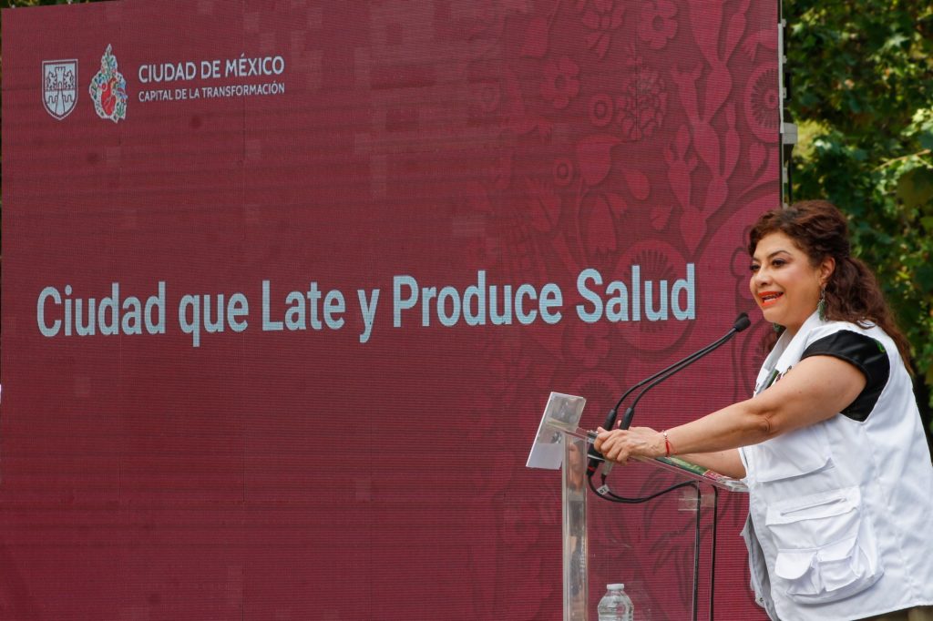 JEFA DE GOBIERNO CLARA BRUGADA PONE EN MARCHA PROGRAMA
<br>“CIUDAD QUE LATE Y PRODUCE SALUD”