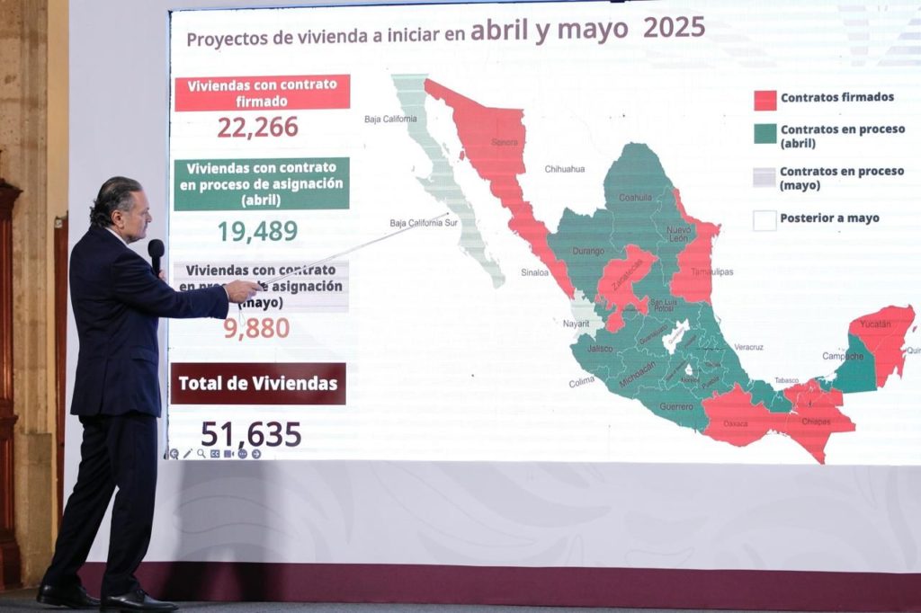 EN ABRIL INICIÓ LA CONSTRUCCIÓN DE 22 MIL 266 VIVIENDAS Y PARA MAYO SE ESTARÁN EDIFICANDO 51 MIL 600: OCTAVIO ROMERO