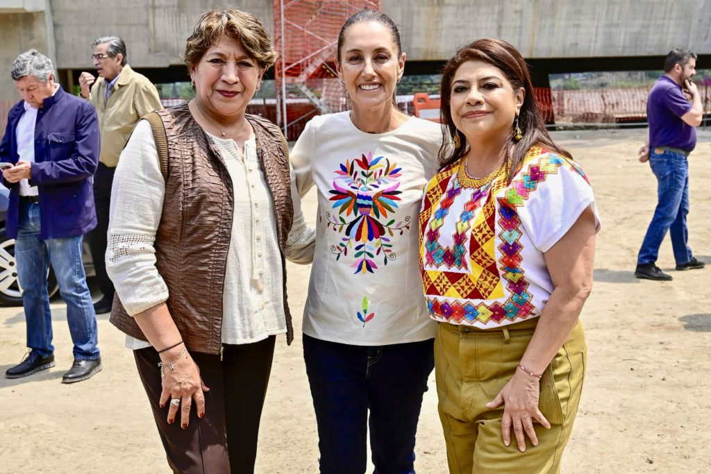 Supervisan Presidenta Claudia Sheinbaum y Gobernadora Delfina Gómez Tren Interurbano “El Insurgente” México-Toluca tramo Observatorio