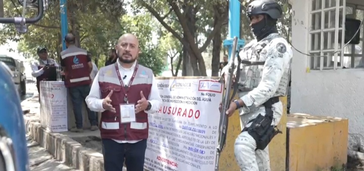Clausura Gobierno de México aprovechamiento ilegal de aguas nacionales en Cuautitlán Izcalli, Estado de México