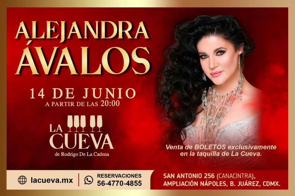 LA VOZ ROMÁNTICA DE ALEJANDRA ÁVALOS SE REENCUENTRA CON EL PÚBLICO EN LA CUEVA DE RODRIGO DE LA CADENA