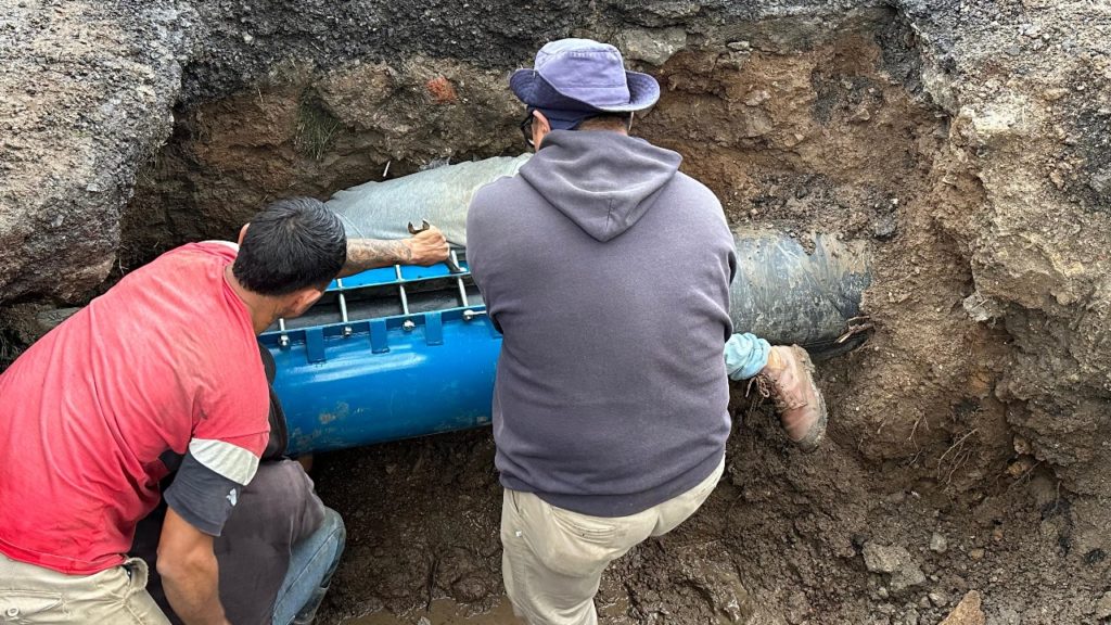 Concluye reparación de fuga en Jilguero Poniente