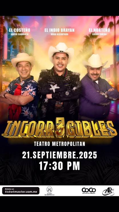 “INCORR3GIBLES”: Tres grandes del humor juntos en un show imperdible
