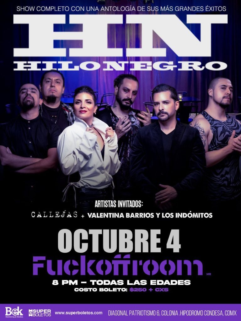 HILO NEGRO regresa al Fvckoffroom con un concierto completo tras su exitosa presentación del video “Voces Calladas”.