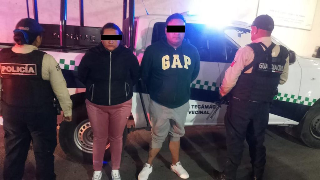 Captura la Guardia Civil Tecámac a Pareja de Presuntos Extorsionadores
