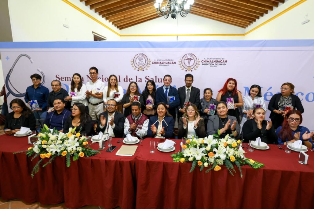 PRESIDENTA XÓCHITL FLORES DESTACA LA NOBLE LABOR DE QUIENES CUIDAN LA SALUD DE LAS FAMILIAS CHIMALHUAQUENSES