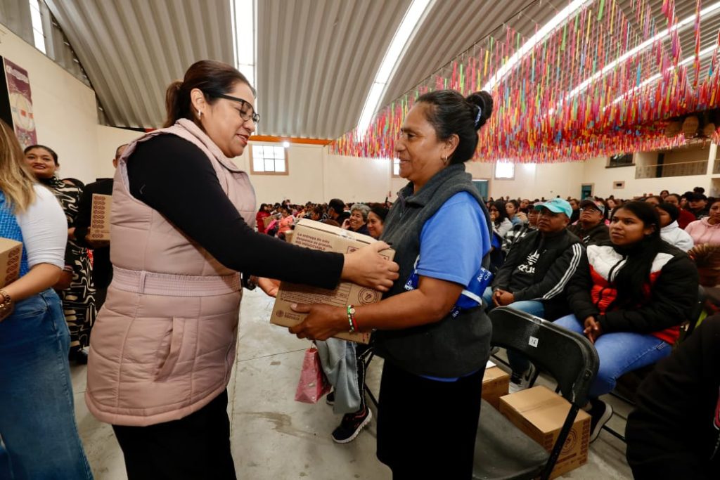 DIFEM CONCLUYE ENTREGA ANUAL DE CANASTAS ALIMENTARIAS CON MÁS DE 2 MIL 200 BENEFICIARIOS EN CHIMALHUACÁN
