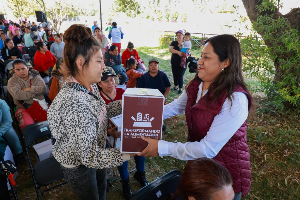PRESIDENTA DE CHIMALHUACÁN ENCABEZA ÚLTIMA ENTREGA ANUAL DEL PROGRAMA MUNICIPAL “TRANSFORMANDO LA ALIMENTACIÓN”