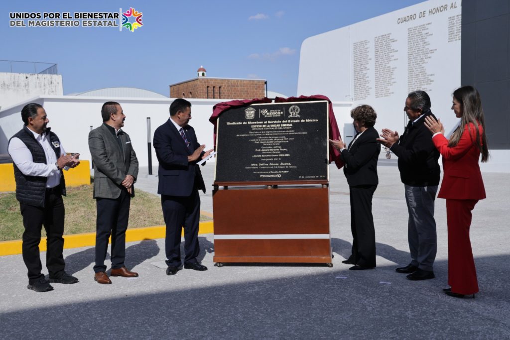 Delfina Gómez y Jenaro Martínez inauguran las Nuevas Oficinas del Sindicato de Maestros al Servicio del Estado de México