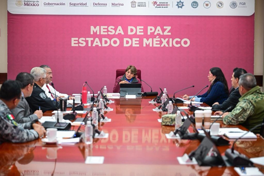 Estrategia de la Mesa de Paz logra tendencia a la baja en EdoMéx en delitos de alto impacto durante noviembre