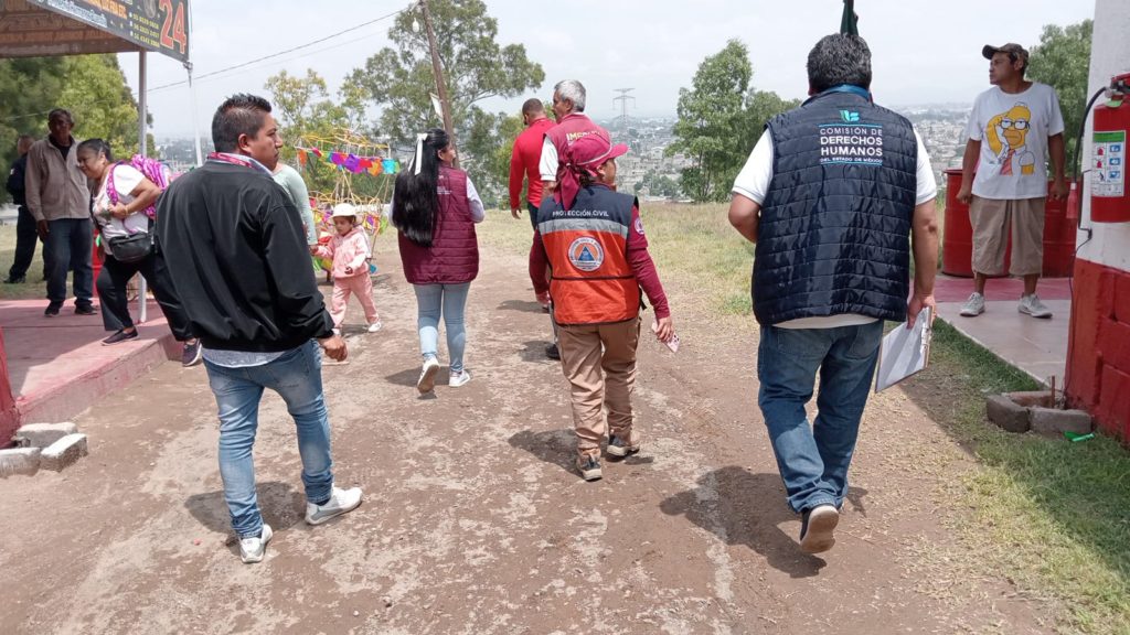REFUERZAN RECORRIDOS DE SEGURIDAD EN ZONA PIROTÉCNICA DE CHIMALHUACÁN