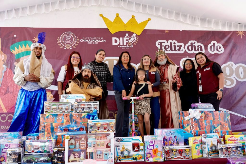 MÁS DE 300 NIÑAS Y NIÑOS CELEBRAN DÍA DE REYES EN CENTRO DE REHABILITACIÓN DE CHIMALHUACÁN