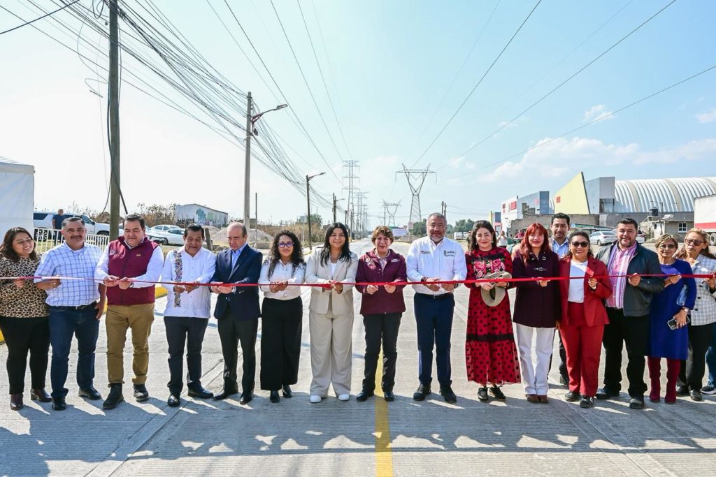 Supervisa Gobernadora Delfina Gómez obra del segundo tramo de la reconstrucción integral