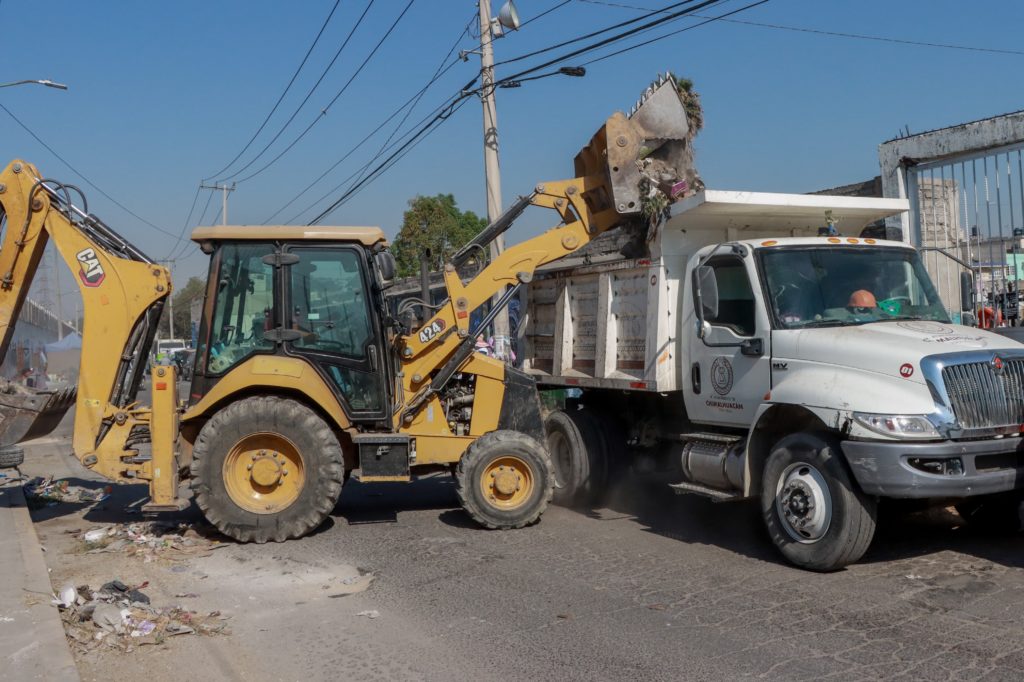 CHIMALHUACÁN RETIRA 12 TONELADAS DE BASURA DE LA VÍA PÚBLICA Y ANUNCIA MULTAS POR TIRAR RESIDUOS