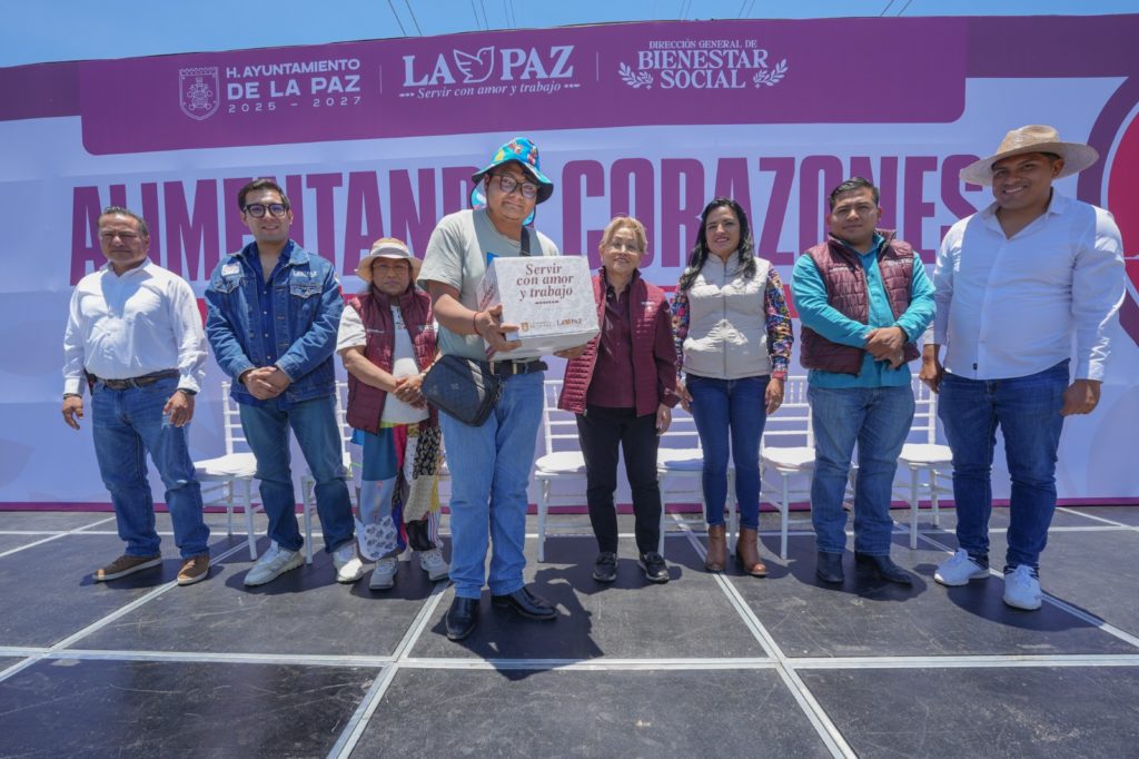 INICIA ENTREGA DE PAQUETES ALIMENTARIOS A FAMILIAS DE LA PAZ